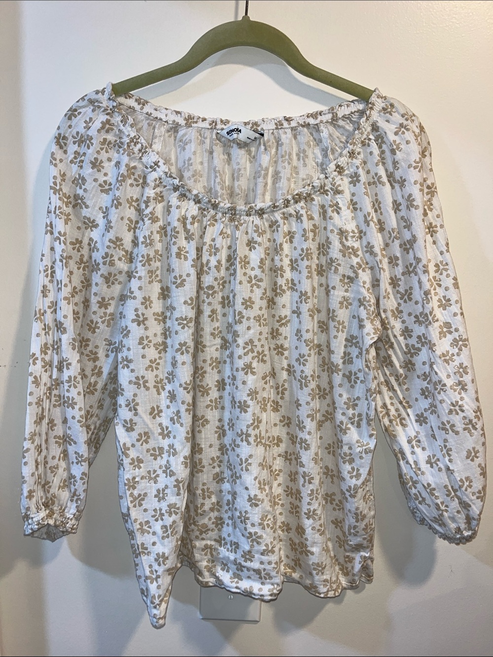 Floral Taupe Blouse